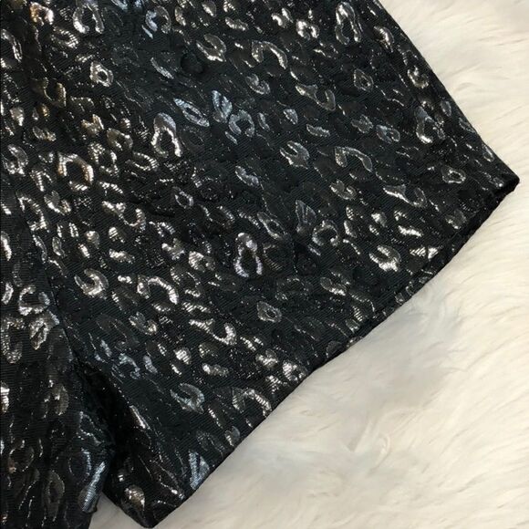 ARMANI exchange metallic animal print shorts sz 4 - Picture 8 of 14